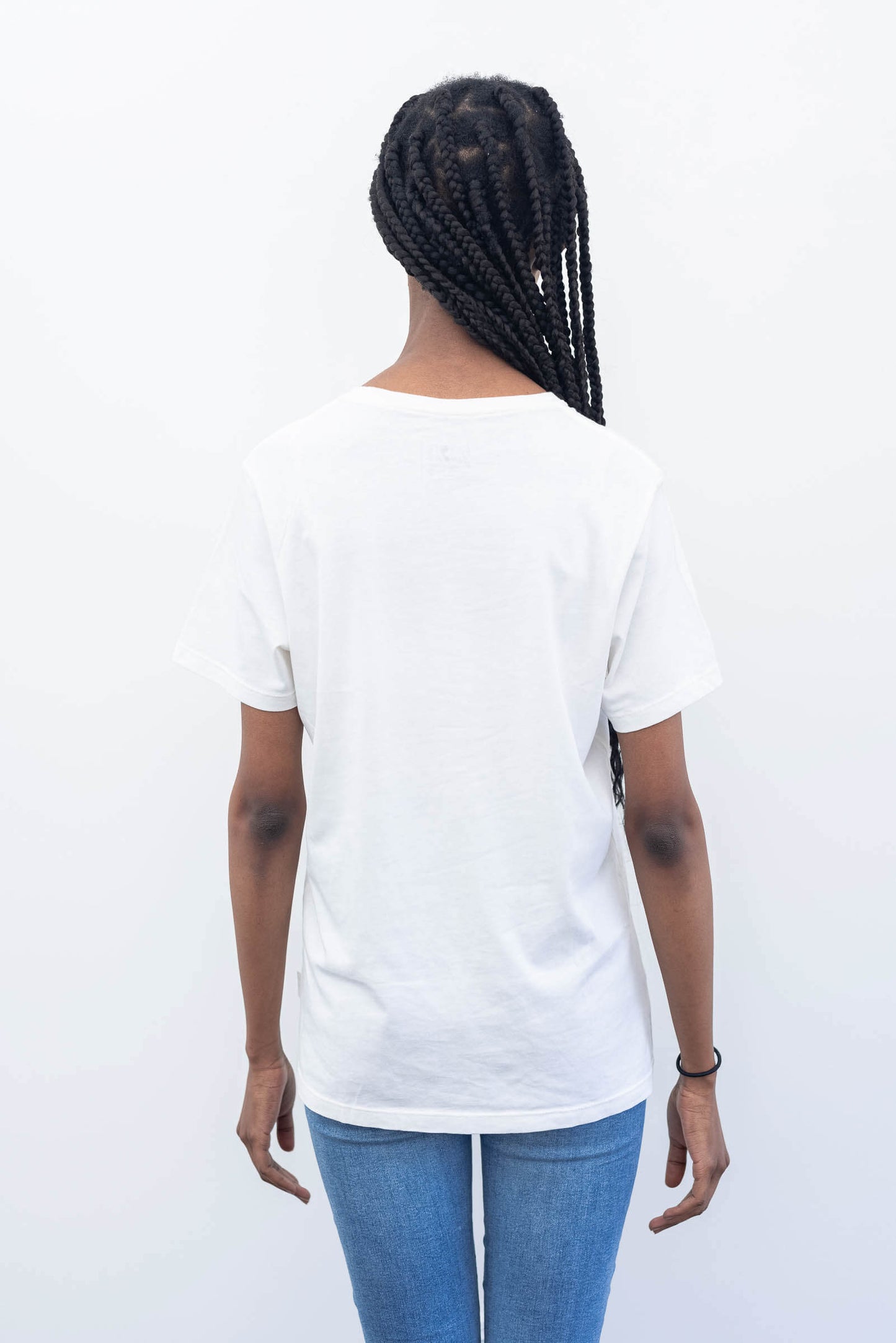 Raquel Crew Neck Tee - Eco White