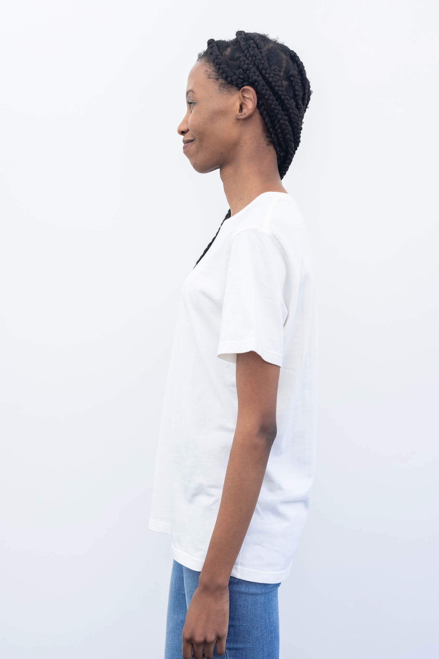 Raquel Crew Neck Tee - Eco White